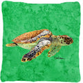Turtle Decorative Throw Pillow 14x14 Indoor Outdoor Accent Cushion, Fabric Cover with Insert for Sofa, Bed, Porch & Living Room