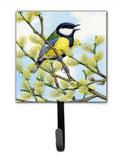 Eurasian Blue Tit by Sarah Adams Leash or Key Holder Wall Hooks, Key Hooks Holder, Coat Rack Wall Mount, Coat Hooks, Hooks for Hanging Keys, Towels, Aprons, Leashes