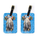 Teal Duck Luggage Tag