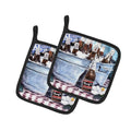 Barq's and old washtub Pot Holder Set of 2 Heat Resistant Quilted Hot Pads 7.5 x 7.5 Inch, Insulated Kitchen Trivets for Cooking & Baking