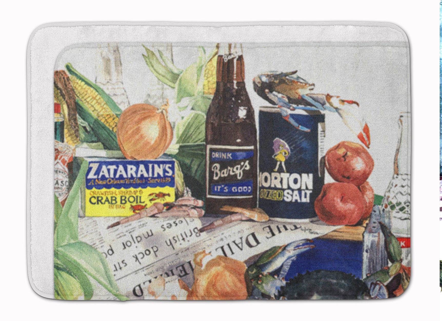 Barq's and old washtub Memory Foam Kitchen Mat Machine Washable Anti-Fatigue Cushion Comfort Bath or Kitchen Rug