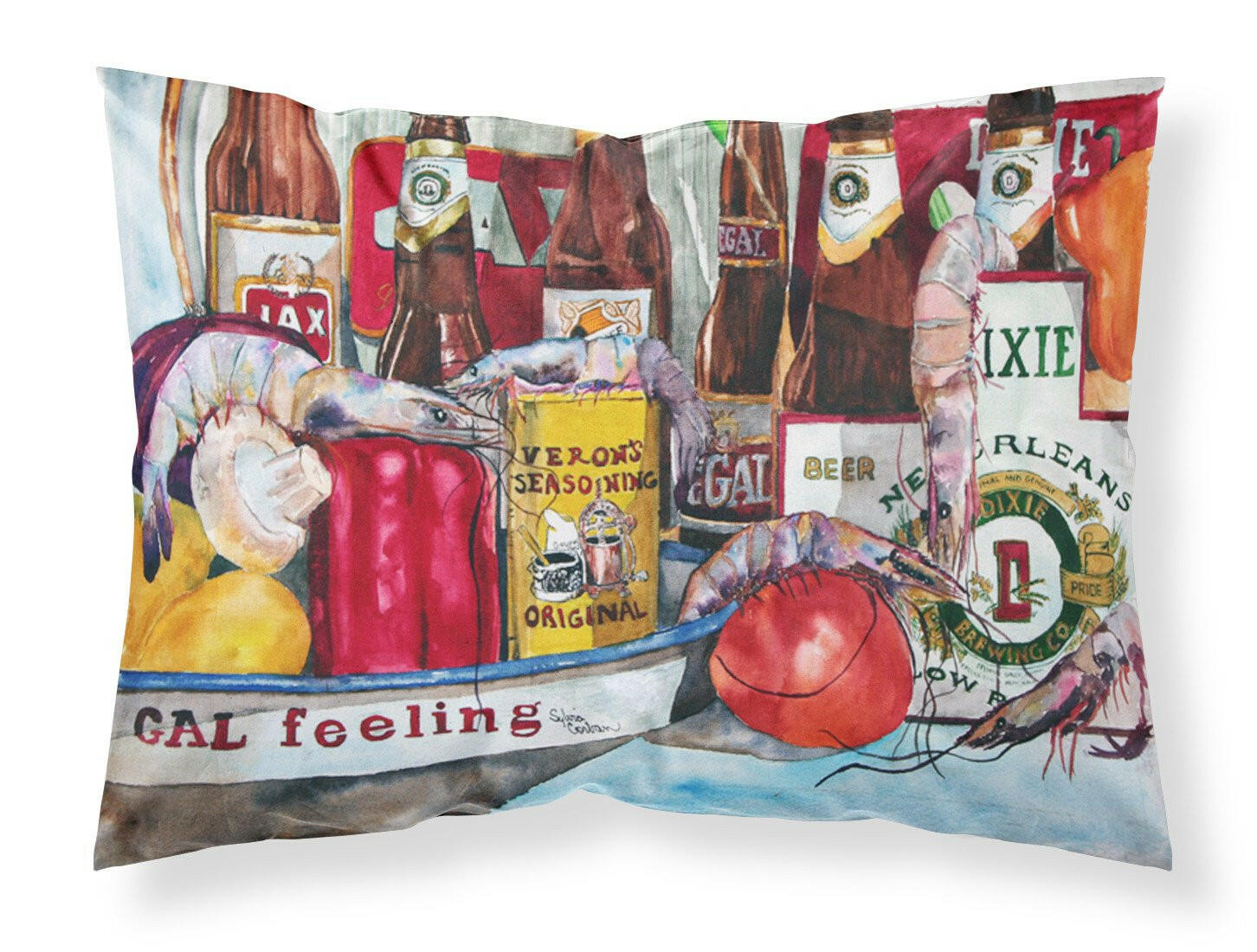 Veron's and New Orleans Beers Standard Pillowcase Lightweight Super Soft Easy Care Decorative Artwork Pillowcase, Standard