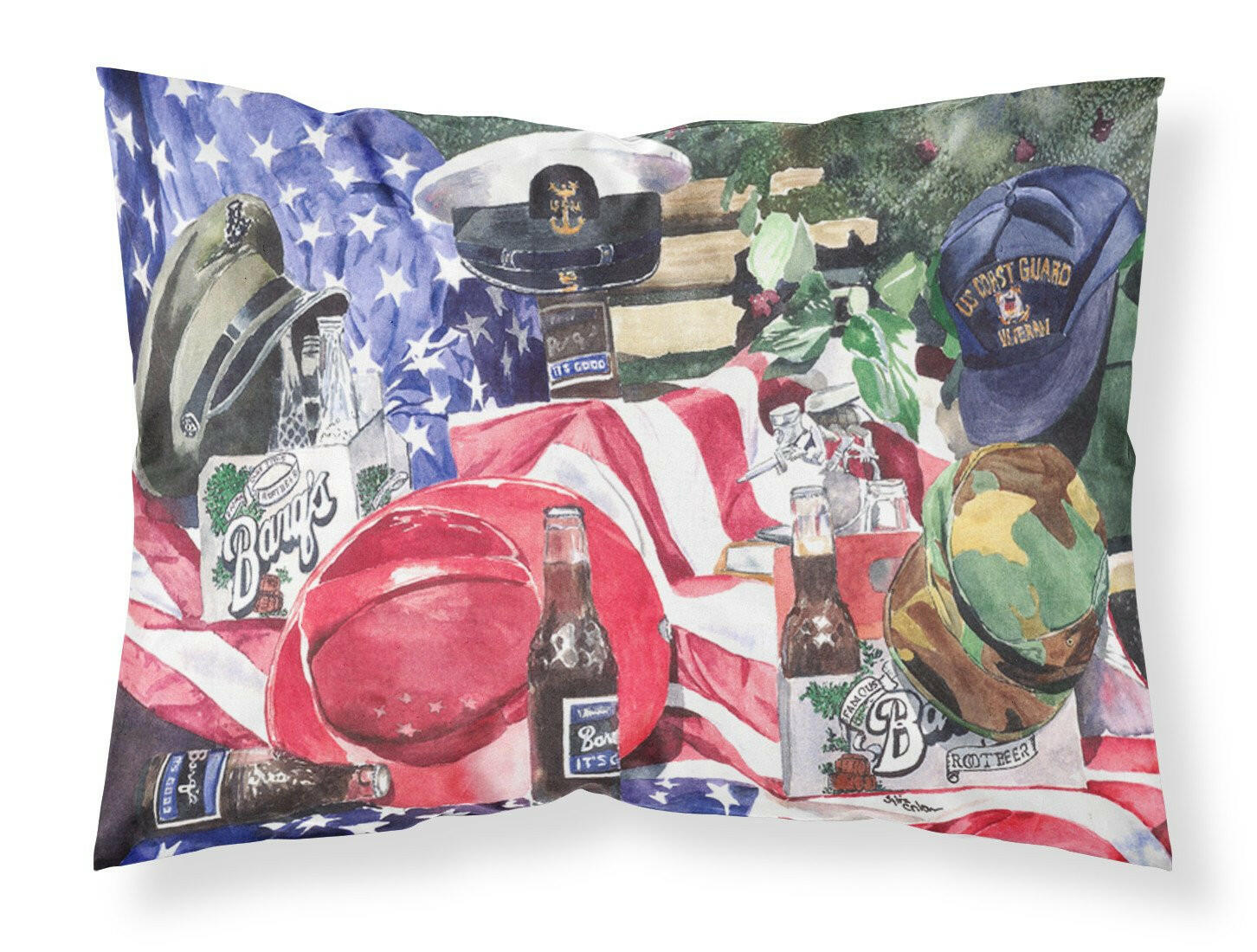 Barq's and Armed Forces Standard Pillowcase Lightweight Super Soft Easy Care Decorative Artwork Pillowcase, Standard