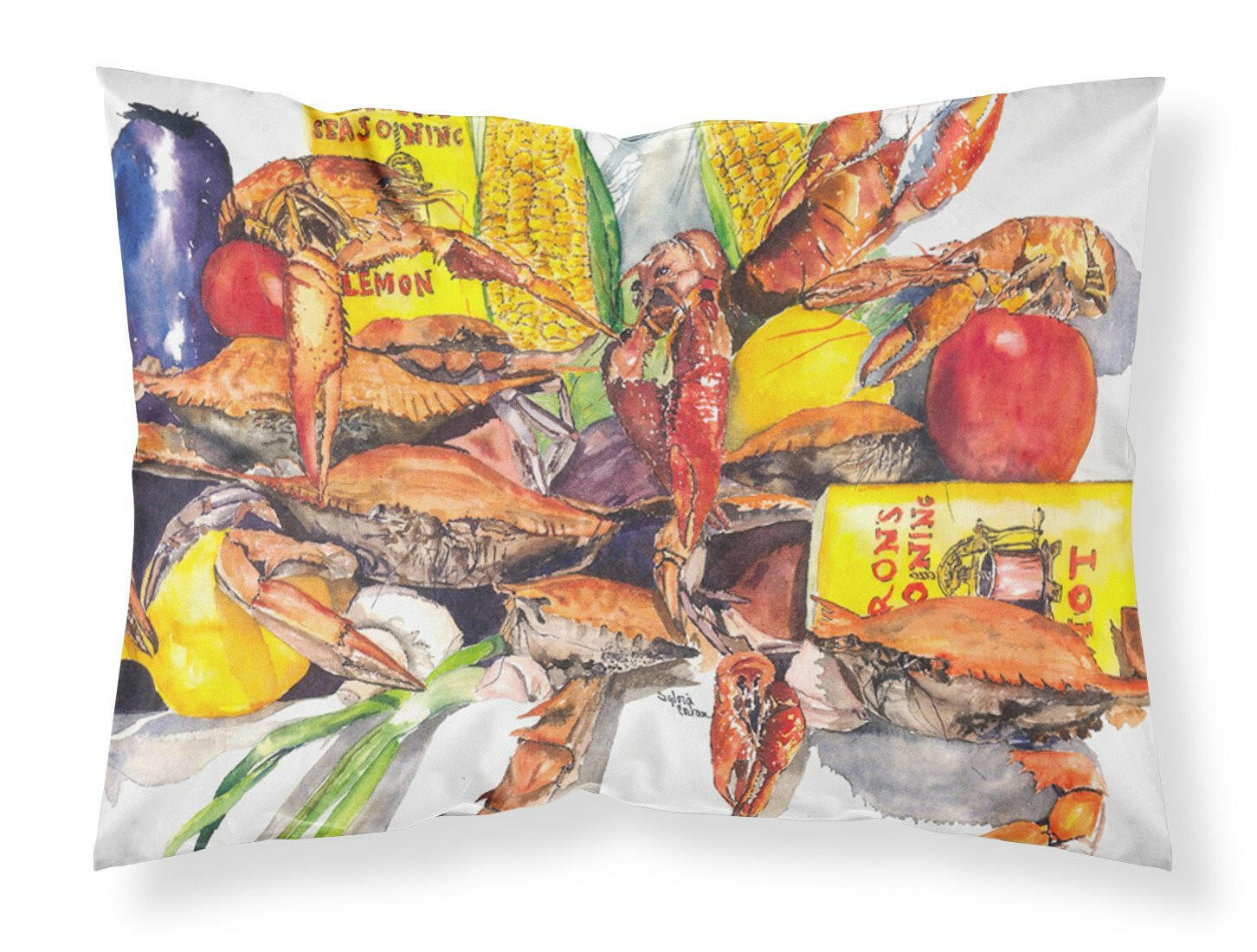 Veron's and Crabs Standard Pillowcase Lightweight Super Soft Easy Care Decorative Artwork Pillowcase, Standard