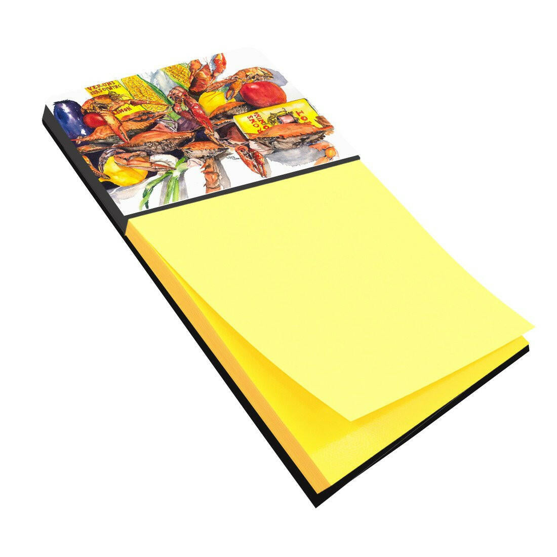 Veron's and Crabs Watercolor Sticky Note Holder Refillable Dispenser Desk Accessory 3x3 Pad Gift