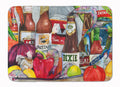 New Orleans Beers and Spices Memory Foam Kitchen Mat Machine Washable Anti-Fatigue Cushion Comfort Bath or Kitchen Rug