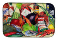 Spices and Crawfish Dish Drying Mat Absorbent Dish Drying Mat Pad for Kitchen Counter Dish Drainer Mat for Countertop, 14 x 21", Multicolor