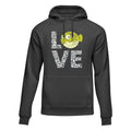 Love Fishing Green Blowfish Globe Unisex Hoodie
