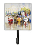 Paradise Sailboats Leash or Key Holder Wall Hooks, Key Hooks Holder, Coat Rack Wall Mount, Coat Hooks, Hooks for Hanging Keys, Towels, Aprons, Leashes