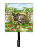 Pigs Rosie and Piglets Leash or Key Holder Wall Hooks, Key Hooks Holder, Coat Rack Wall Mount, Coat Hooks, Hooks for Hanging Keys, Towels, Aprons, Leashes
