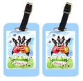 Hugs Boston Terrier Luggage Tag