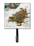 Hedgehog and Red Gate Cottage Leash or Key Holder Wall Hooks, Key Hooks Holder, Coat Rack Wall Mount, Coat Hooks, Hooks for Hanging Keys, Towels, Aprons, Leashes