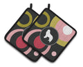 Pot Holder Set of 2 Heat Resistant Quilted Hot Pads 7.5 x 7.5 Inch, Insulated Kitchen Trivets for Cooking & Baking