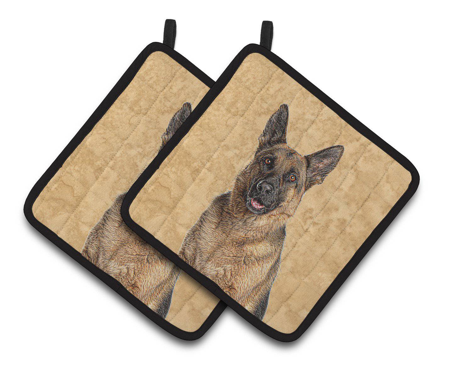 Jack Russell Terrier Pot Holder Set of 2 Heat Resistant Quilted Hot Pads 7.5 x 7.5 Inch, Insulated Kitchen Trivets for Cooking & Baking