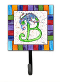 Beach and Seafood Letter B Leash or Key Holder Wall Hooks, Key Hooks Holder, Coat Rack Wall Mount, Coat Hooks, Hooks for Hanging Keys, Towels, Aprons, Leashes