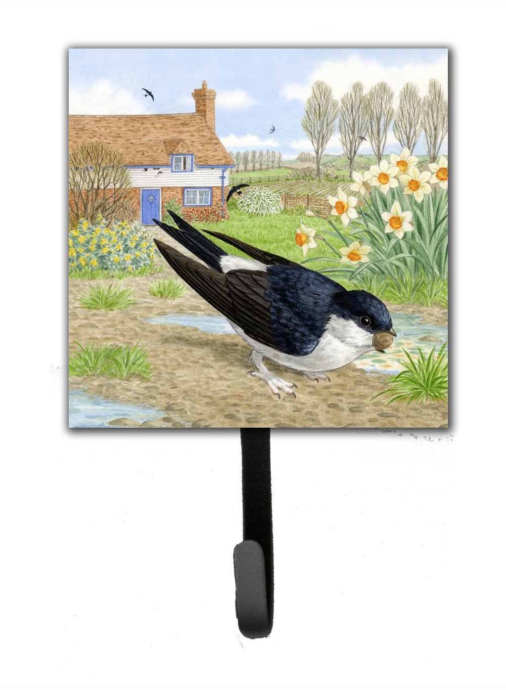 House Martin by Sarah Adams Leash or Key Holder Wall Hooks, Key Hooks Holder, Coat Rack Wall Mount, Coat Hooks, Hooks for Hanging Keys, Towels, Aprons, Leashes