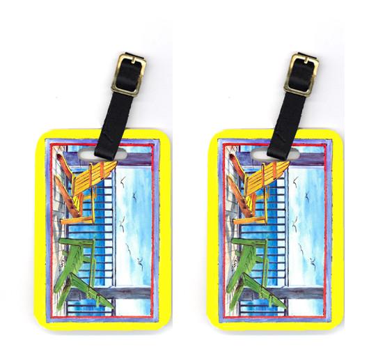 Adirondack Chairs Yellow Luggage Tag
