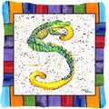 Beach and Seafood Letter S Decorative Throw Pillow 14x14 Indoor Outdoor Accent Cushion, Fabric Cover with Insert for Sofa, Bed, Porch & Living Room