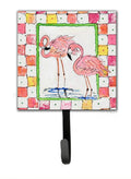 Bird - Flamingo Leash or Key Holder Wall Hooks, Key Hooks Holder, Coat Rack Wall Mount, Coat Hooks, Hooks for Hanging Keys, Towels, Aprons, Leashes