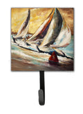 Boat Race Sailboats Leash or Key Holder Wall Hooks, Key Hooks Holder, Coat Rack Wall Mount, Coat Hooks, Hooks for Hanging Keys, Towels, Aprons, Leashes