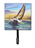 Horn Island Boat Race Sailboats Leash or Key Holder Wall Hooks, Key Hooks Holder, Coat Rack Wall Mount, Coat Hooks, Hooks for Hanging Keys, Towels, Aprons, Leashes