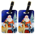 Santa Claus with Great Dane Luggage Tag