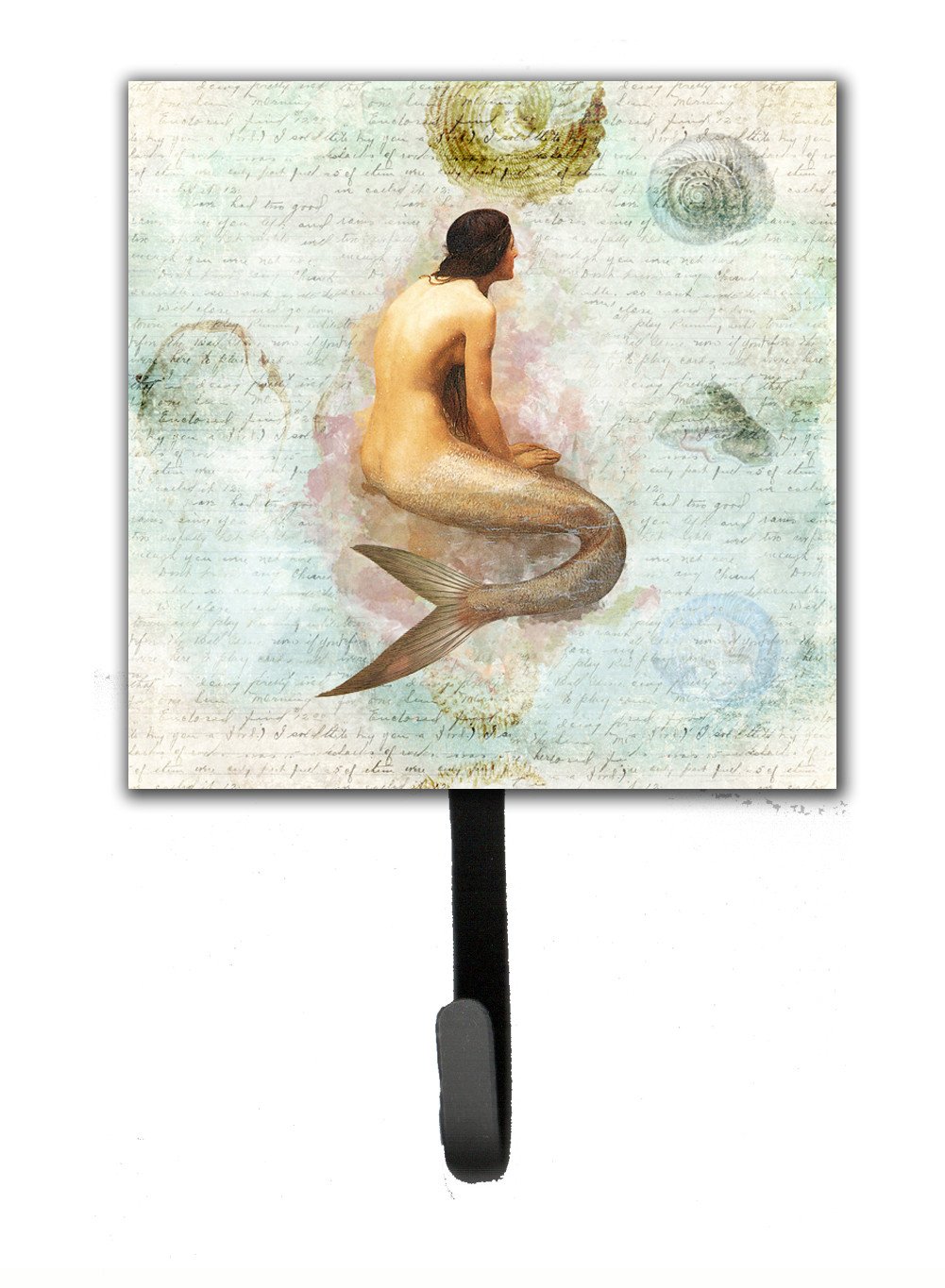 Beach Mermaid Leash or Key Holder Wall Hooks, Key Hooks Holder, Coat Rack Wall Mount, Coat Hooks, Hooks for Hanging Keys, Towels, Aprons, Leashes