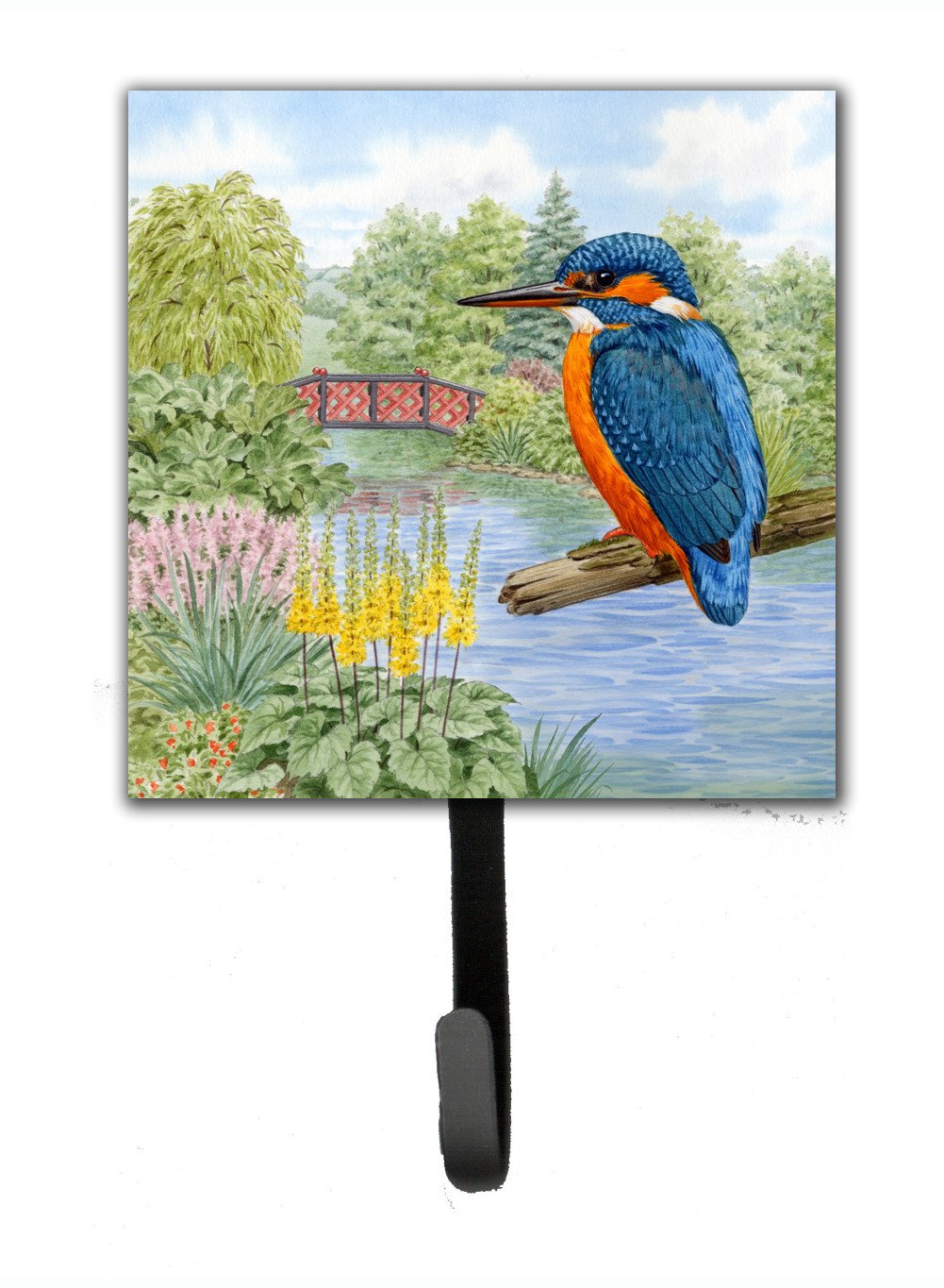 Kingfisher by Sarah Adams Leash or Key Holder Wall Hooks, Key Hooks Holder, Coat Rack Wall Mount, Coat Hooks, Hooks for Hanging Keys, Towels, Aprons, Leashes