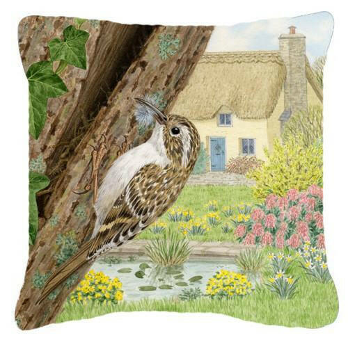 Treecreeper by Sarah Adams Decorative Throw Pillow 14x14 Indoor Outdoor Accent Cushion, Fabric Cover with Insert for Sofa, Bed, Porch & Living Room