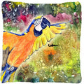 Parrot  Parrot Head Decorative Throw Pillow 14x14 Indoor Outdoor Accent Cushion, Fabric Cover with Insert for Sofa, Bed, Porch & Living Room