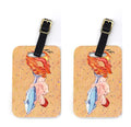 Red Headed Ginger Merman Luggage Tag