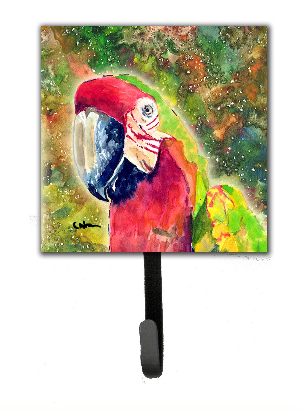 Parrot  Parrot Head Leash or Key Holder Wall Hooks, Key Hooks Holder, Coat Rack Wall Mount, Coat Hooks, Hooks for Hanging Keys, Towels, Aprons, Leashes
