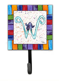 Beach and Seafood Letter W Leash or Key Holder Wall Hooks, Key Hooks Holder, Coat Rack Wall Mount, Coat Hooks, Hooks for Hanging Keys, Towels, Aprons, Leashes