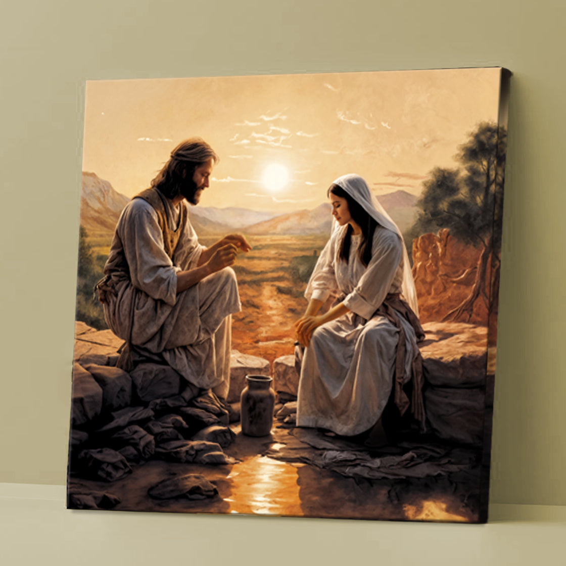 Samaritan at the Well Faith Wall Art III