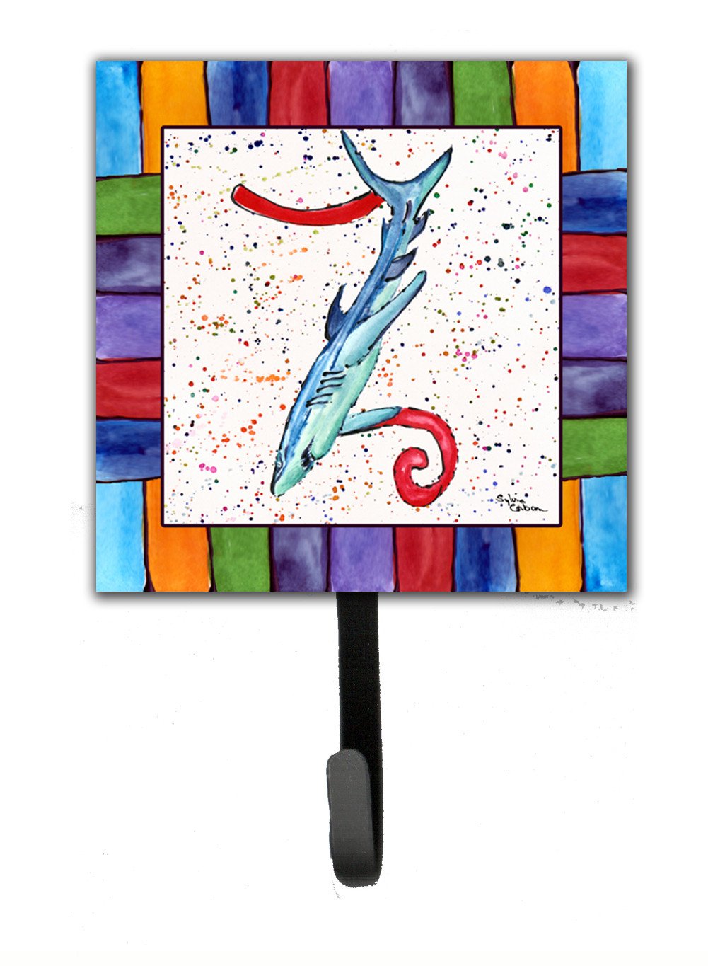 Beach and Seafood Letter Z Leash or Key Holder Wall Hooks, Key Hooks Holder, Coat Rack Wall Mount, Coat Hooks, Hooks for Hanging Keys, Towels, Aprons, Leashes