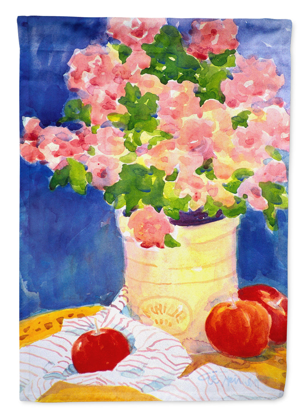 Pink Bouquet of Flowers House Flag 28x40 Porch Sleeve Pole Decorative Outside Yard Banner Artwork Wall Hanging, Polyester
