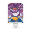 Purple Cat Birdie Dear Ceramic Night Light Compact, UL-Certified, Ideal for Bedroom, Bathroom, Nursery, Hallway, Kitchen, 6x4x3, Multicolor