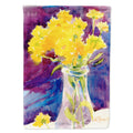 Flower House Flag 28x40 Porch Sleeve Pole Decorative Outside Yard Banner Artwork Wall Hanging, Polyester