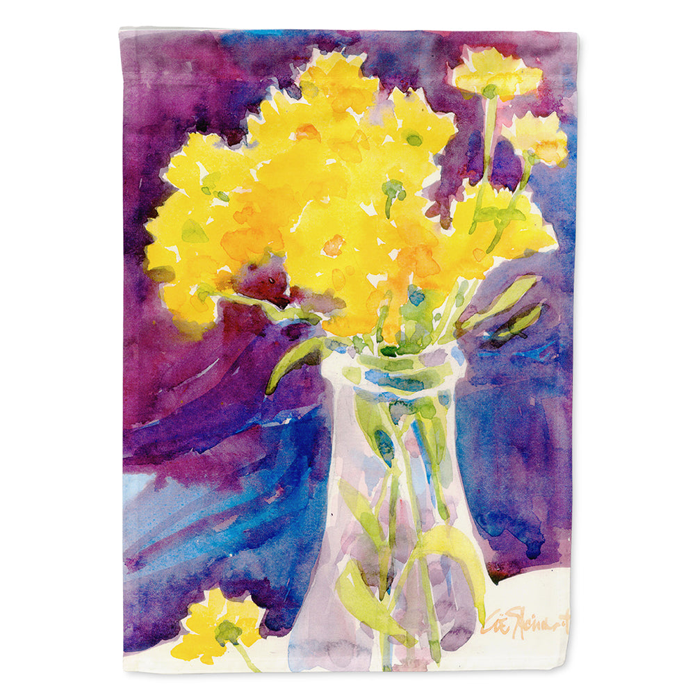 Flower House Flag 28x40 Porch Sleeve Pole Decorative Outside Yard Banner Artwork Wall Hanging, Polyester