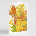 Flower - Bird of Paradise Greeting Cards Pack of 8 Blank Cards with Envelopes Whimsical A7 Size 5x7
