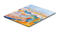 Shirmp Boats Mouse Pad, Heat Resistant Trivet Hot Pad , Non Slip Rubber Desk Mat, Kitchen Counter Protector, Home Office Decor Gift