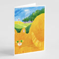 Big Orange Tabby Cat on the Golf Course Greeting Cards Pack of 8 Blank Cards with Envelopes Whimsical A7 Size 5x7