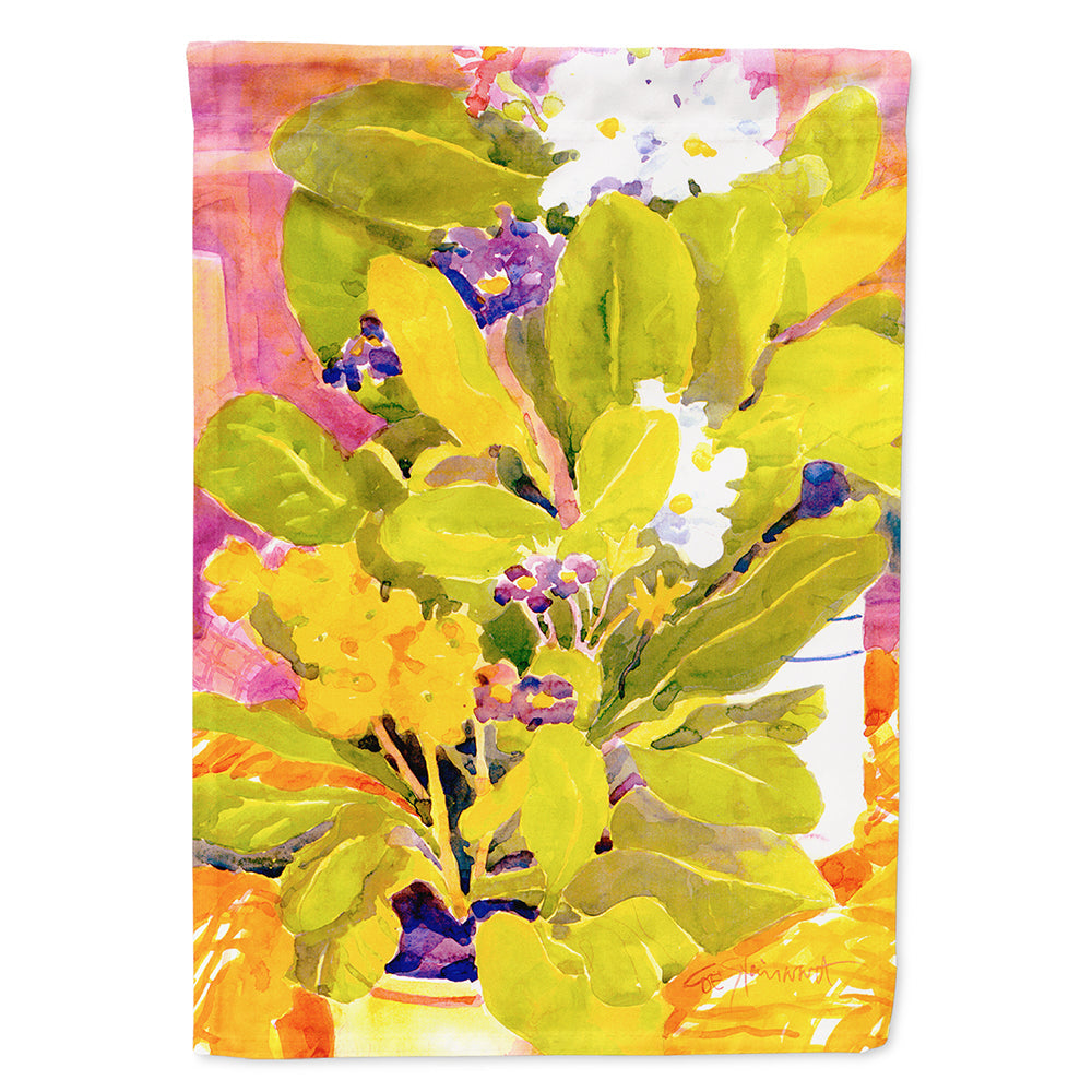 Flower House Flag 28x40 Porch Sleeve Pole Decorative Outside Yard Banner Artwork Wall Hanging, Polyester