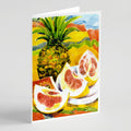 Pineapple Greeting Cards Pack of 8 Blank Cards with Envelopes Whimsical A7 Size 5x7