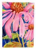 Flower - Coneflower House Flag 28x40 Porch Sleeve Pole Decorative Outside Yard Banner Artwork Wall Hanging, Polyester