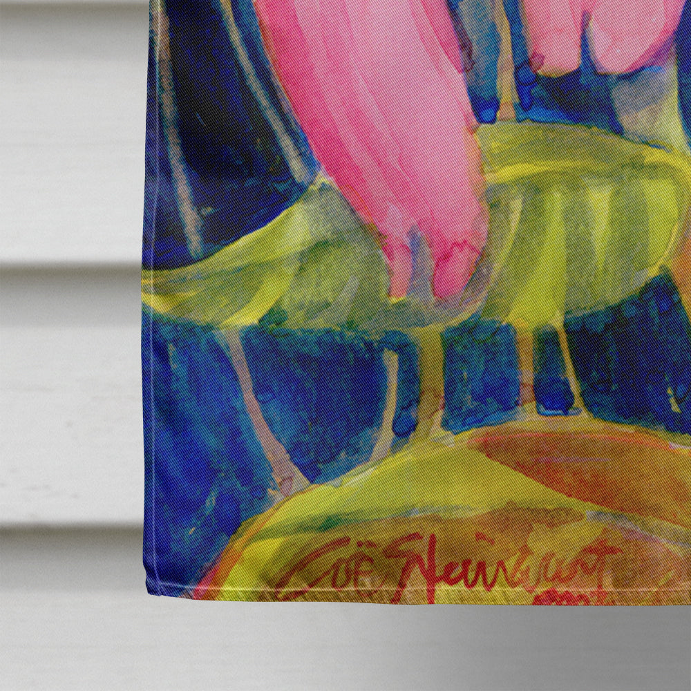 Flower - Coneflower House Flag 28x40 Porch Sleeve Pole Decorative Outside Yard Banner Artwork Wall Hanging, Polyester