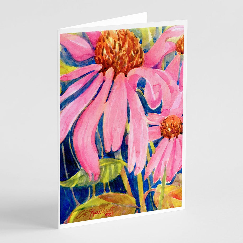 Flower - Coneflower Greeting Cards Pack of 8 Blank Cards with Envelopes Whimsical A7 Size 5x7