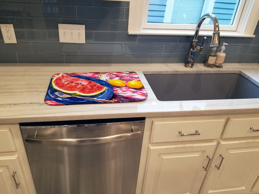 Watermelon Dish Drying Mat Absorbent Dish Drying Mat Pad for Kitchen Counter Dish Drainer Mat for Countertop, 14 x 21", Multicolor