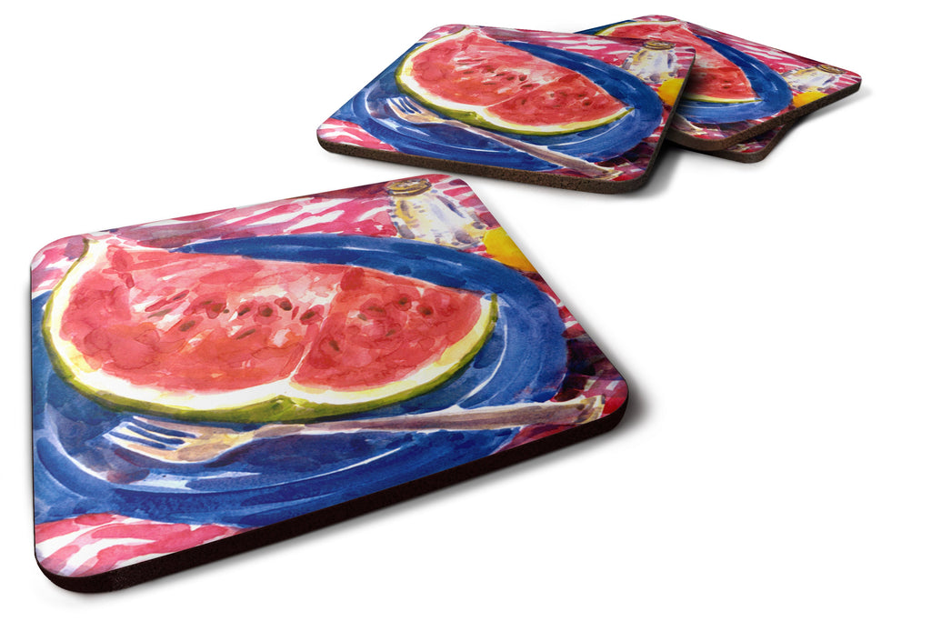 Watermelon Foam Coasters Set of 4 Cup Coasters for Indoor Outdoor, Tabletop Protection, Anti Slip, Mouse pad Material