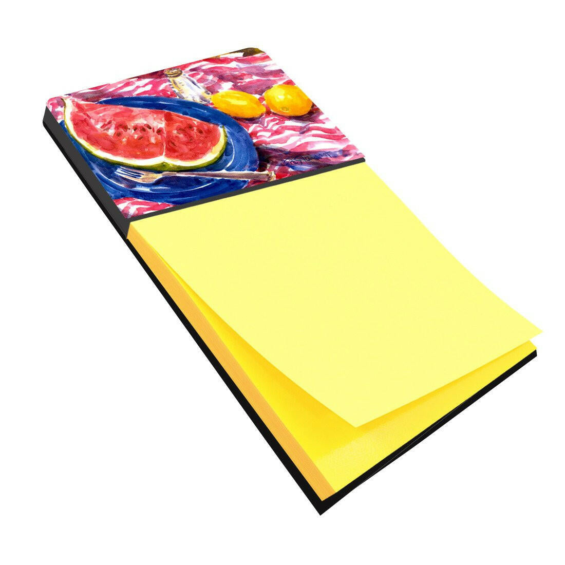 Watermelon Watercolor Sticky Note Holder Refillable Dispenser Desk Accessory 3x3 Pad Gift